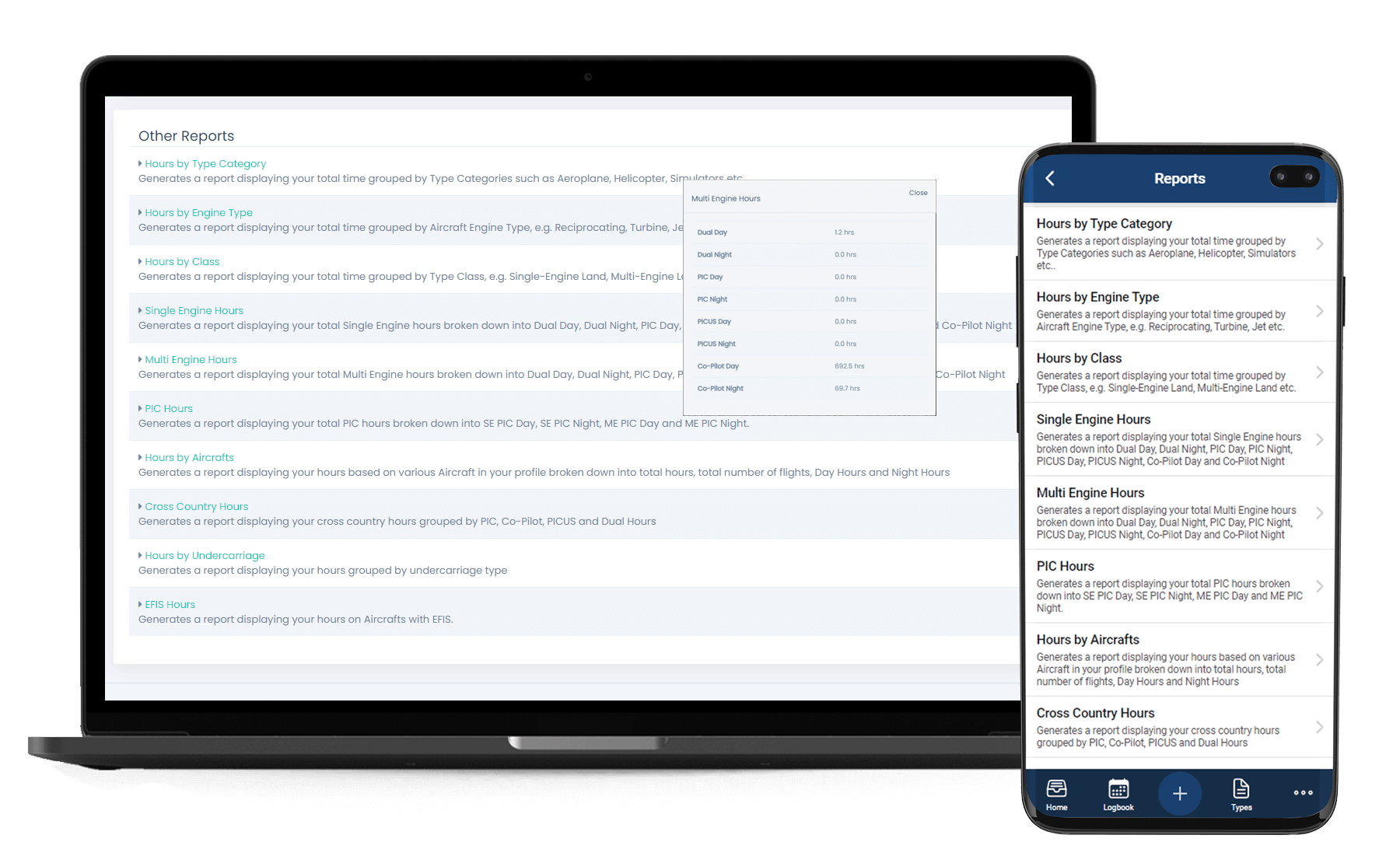 SACAA Electronic Logbook Summaries Pilott Aviation